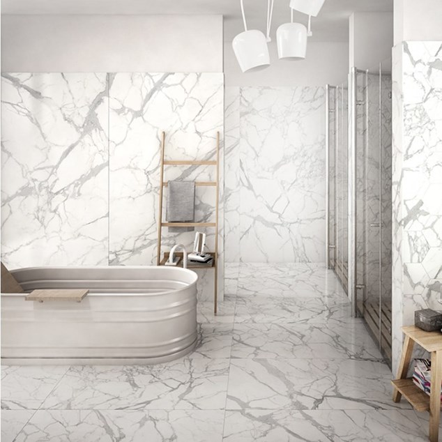 Klinker Ceramiche Keope Elements Lux Calacatta 60x60 cm — Ceramiche (klinker, 60x60 cm, Vit)