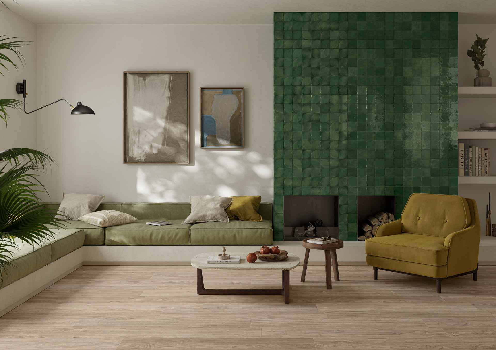 Kakel Marazzi Lume Green 6x24 cm — Marazzi (kakel, 6x24 cm, Grön)