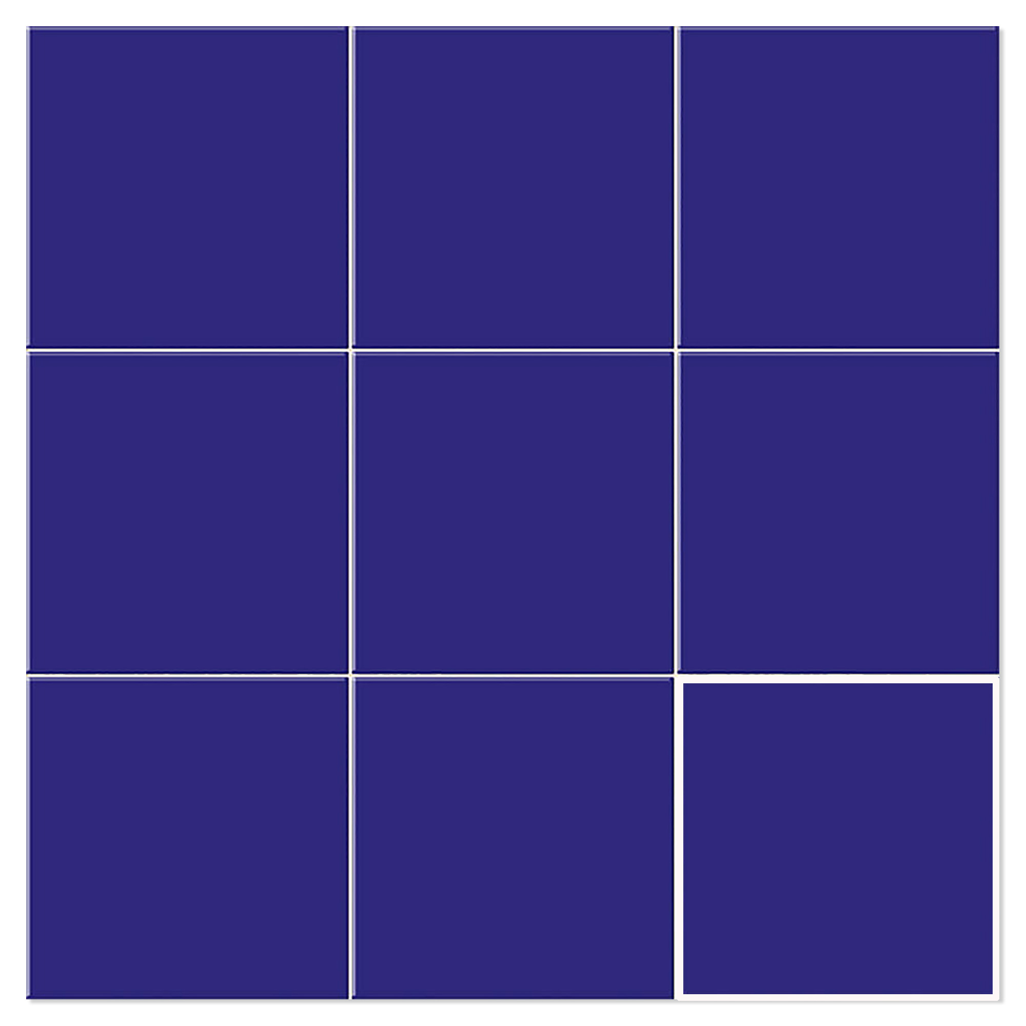 Kakel Arredo Color Azul Cobalto Blank 20x20 cm (kakel, 20x20 cm, Blå)