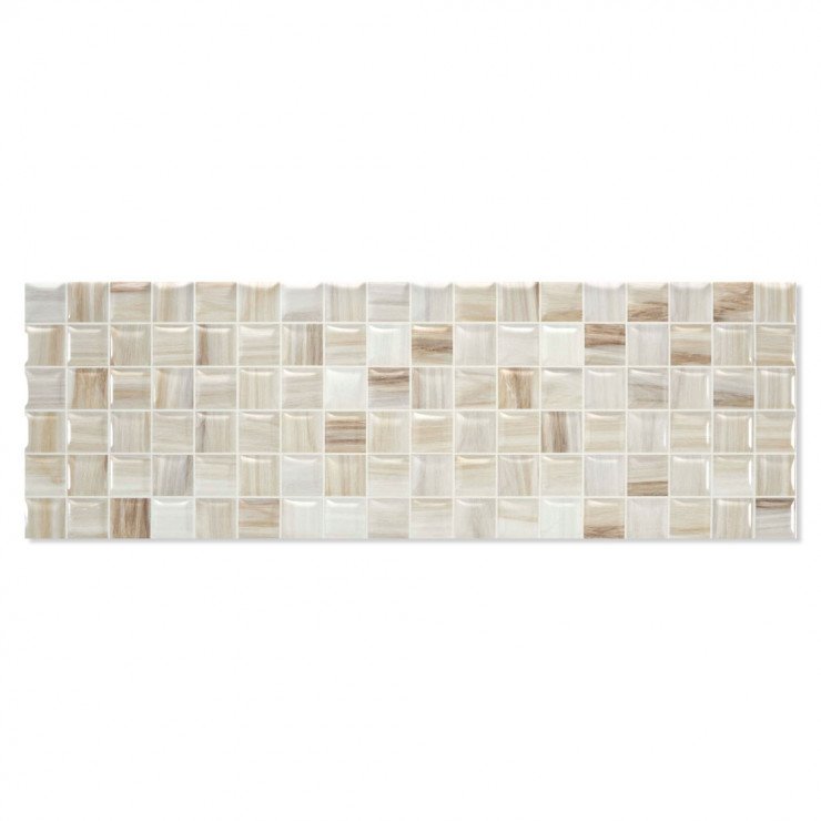 Kakel Smila Vit-Brun Blank 20x60 cm (kakel, 20x60 cm, Vit)