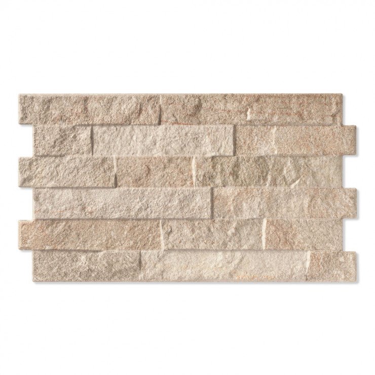 Kakel Warlow Beige Matt-Relief 31x56 cm (kakel, 31x56 cm, Beige)