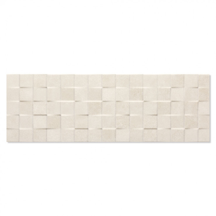 Kakel Yaiza Cubic Ljusgrå Matt-Relief 25x75 cm (kakel, 25x75 cm)