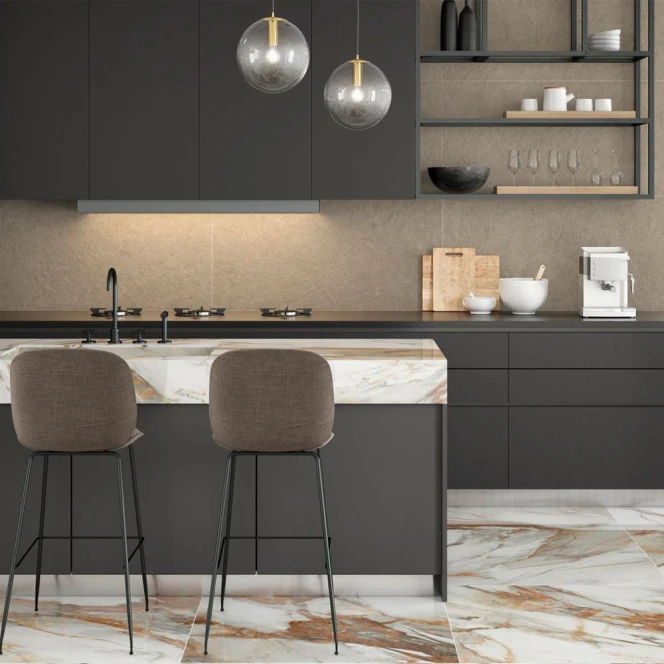 Klinker Monte Brun Halvpolerad 120x120 cm (klinker, 120x120 cm, Brun)