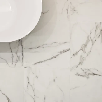 Klinker Monteleone Vit Rund Blank 60x60 cm (klinker, 60x60 cm, Vit)