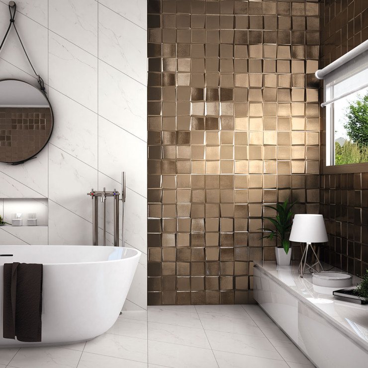 Klinker Pattern Brons 33x33 cm (klinker, 33x33 cm)
