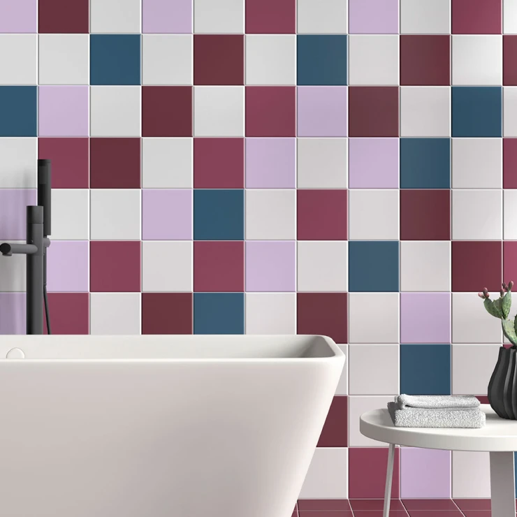 Klinker Rainbow Magenta Violet Matt 15x15 cm (klinker, 15x15 cm)