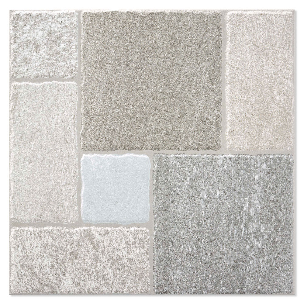 Klinker Rua Grå Matt-Relief 45x45 cm (klinker, 45x45 cm)