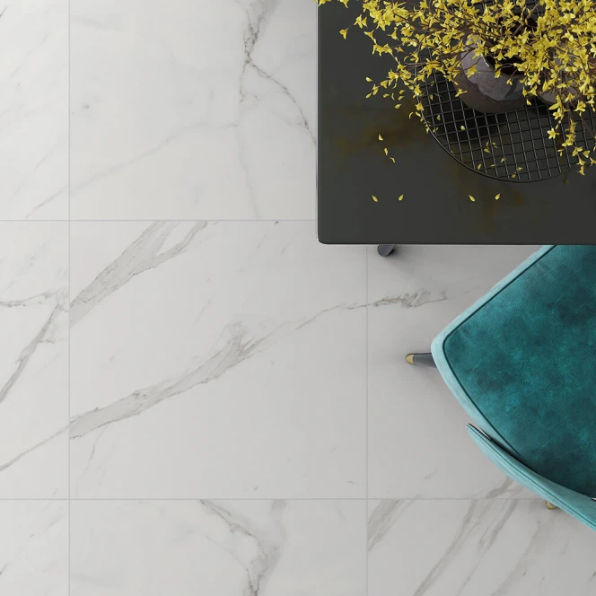 Marmor Klinker Alvalade Vit Matt 75x75 cm (klinker, 75x75 cm, Vit)