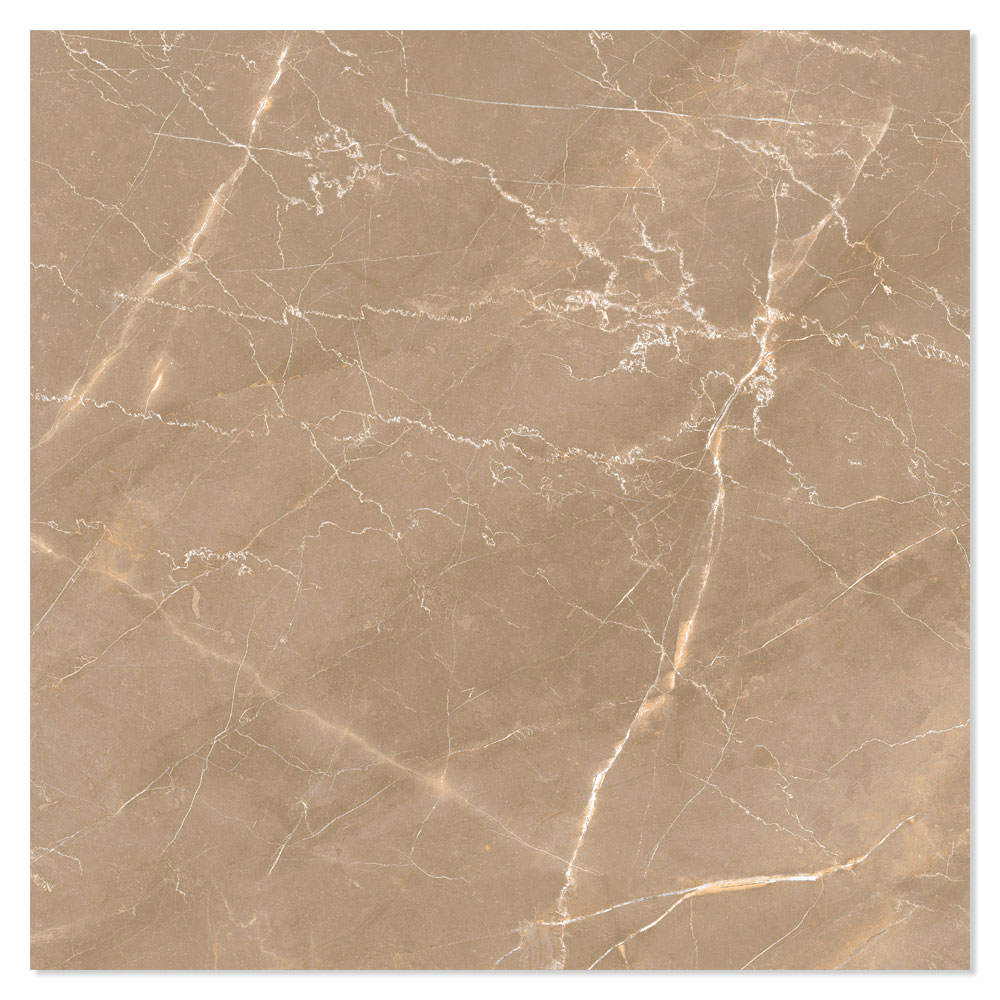 Marmor Klinker Bottocino Ljusbrun Polerad 60x60 cm (klinker, 60x60 cm, Brun)