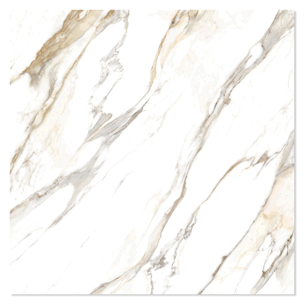 Marmor Klinker Dombate Vit Polerad 90x90 cm (klinker, 90x90 cm, Vit)