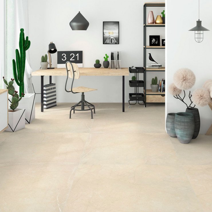 Marmor Klinker Marble Art Beige Matt 45x45 cm (klinker, 45x45 cm, Beige)