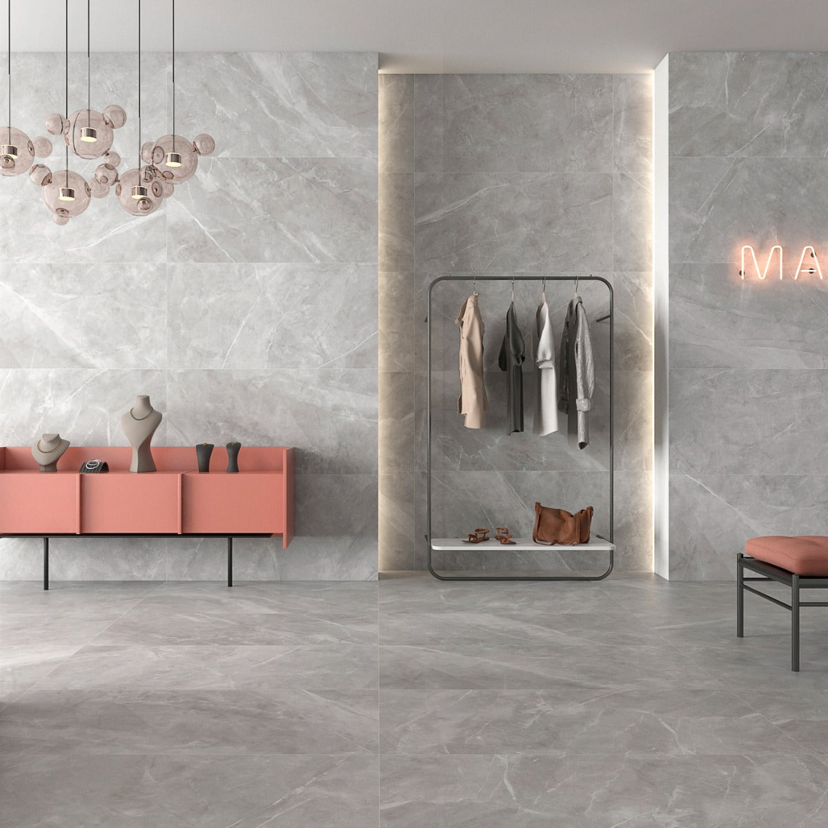 Marmor Klinker Trento Perla Polerad 120x120 cm (klinker, 120x120 cm)