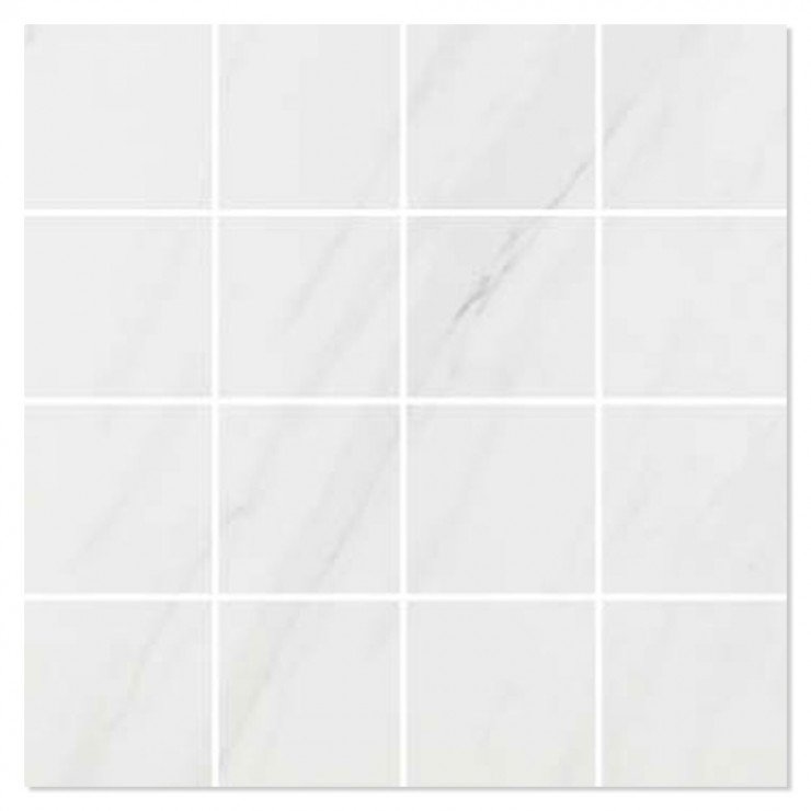 Marmor Mosaik Klinker Campo Vit Matt 30x30 (mosaik, Vit)