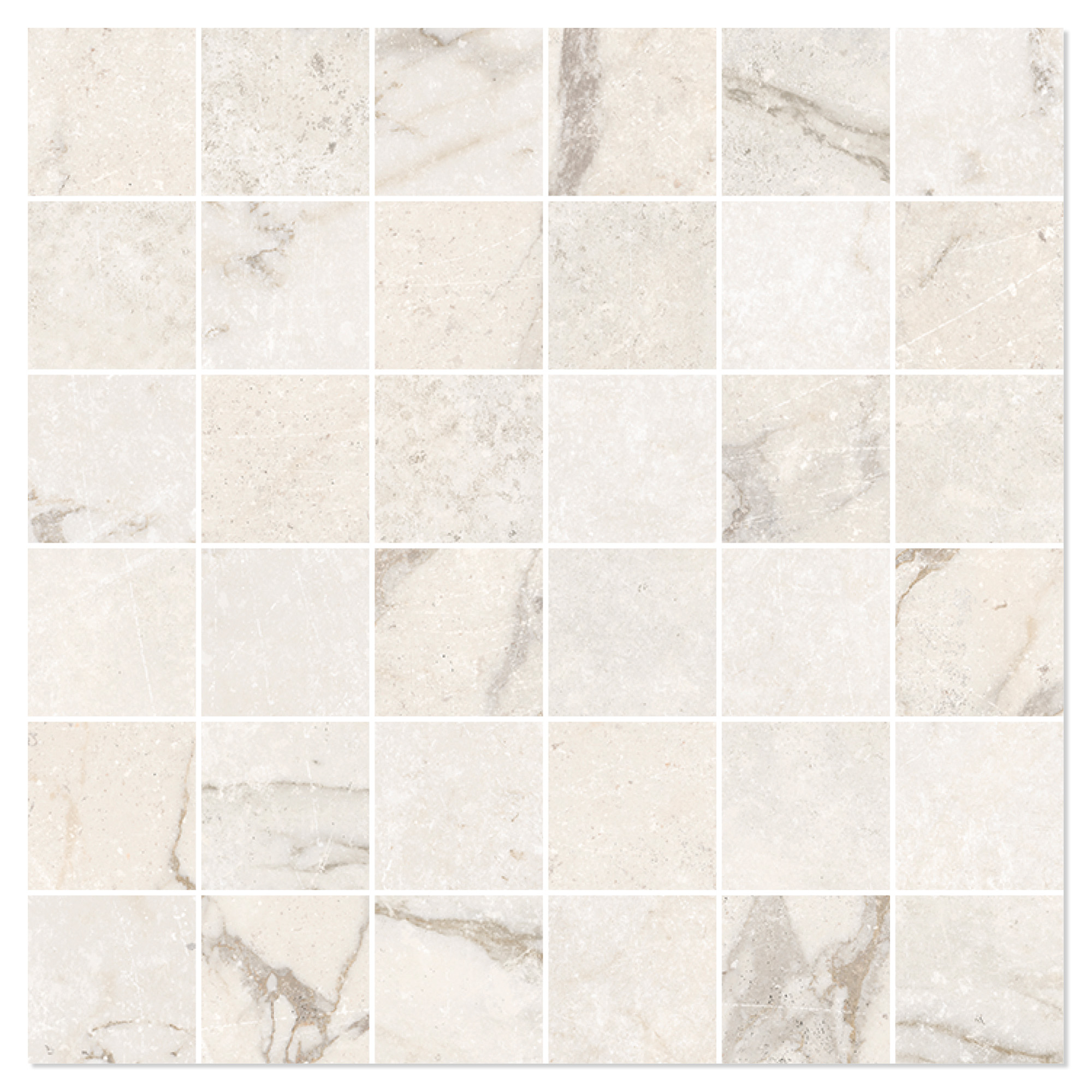 Marmor Mosaik Klinker Collete Ljusbeige Polerad 30x30 (mosaik, Beige)