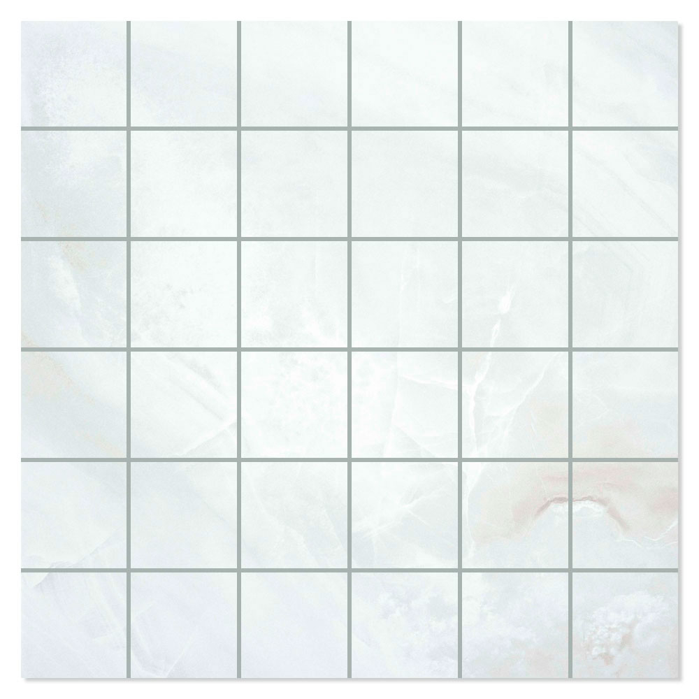 Marmor Mosaik Klinker Diva Ljusgrå Satin 30x30 (mosaik)