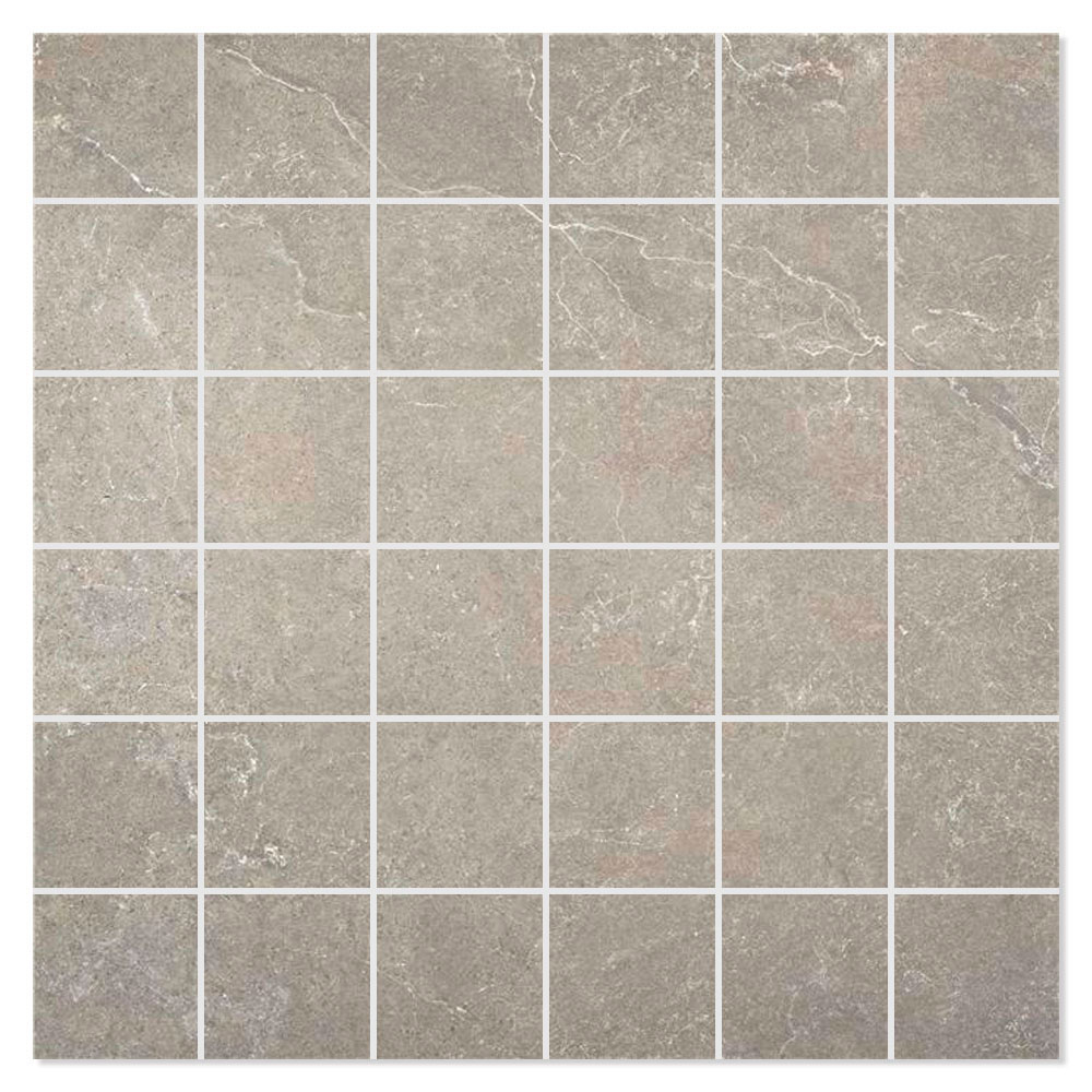 Mosaik Klinker Pulse Mörkgrå Matt 30x30 (mosaik, Grå)