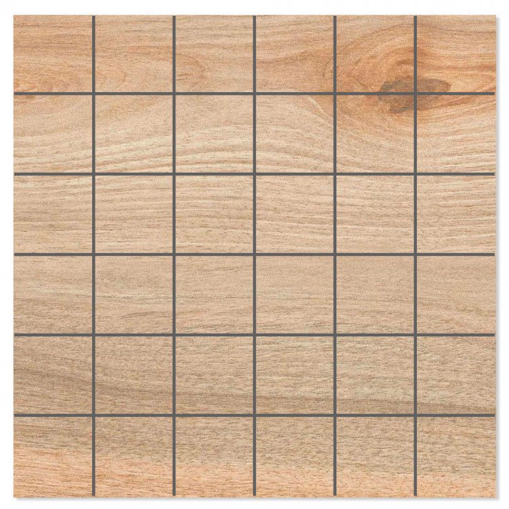 Mosaik Träklinker Sabik Grå Matt 30x30 (mosaik)