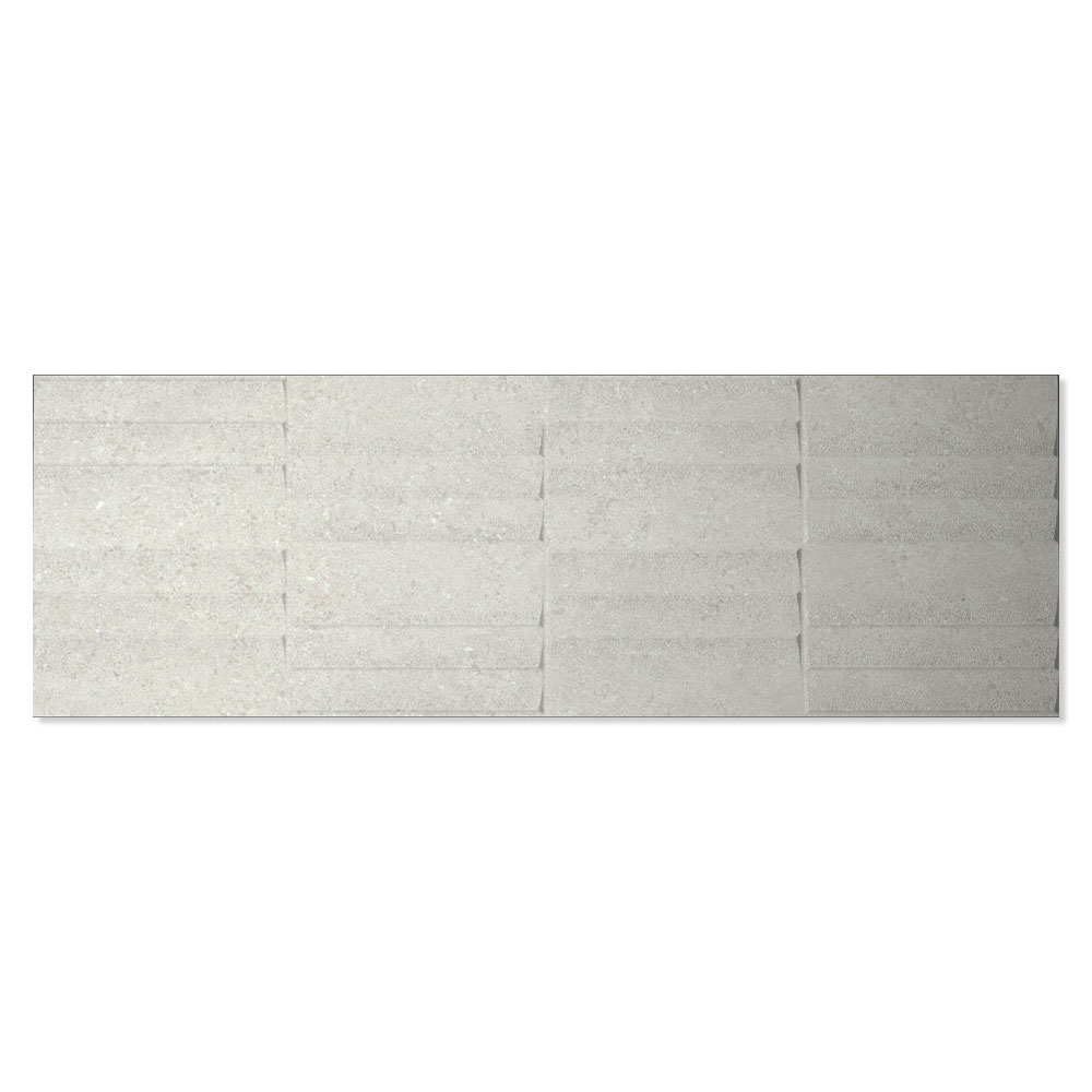 Dekor Kakel Berryroad Wall Ljusgrå Matt-Relief 30x90 cm