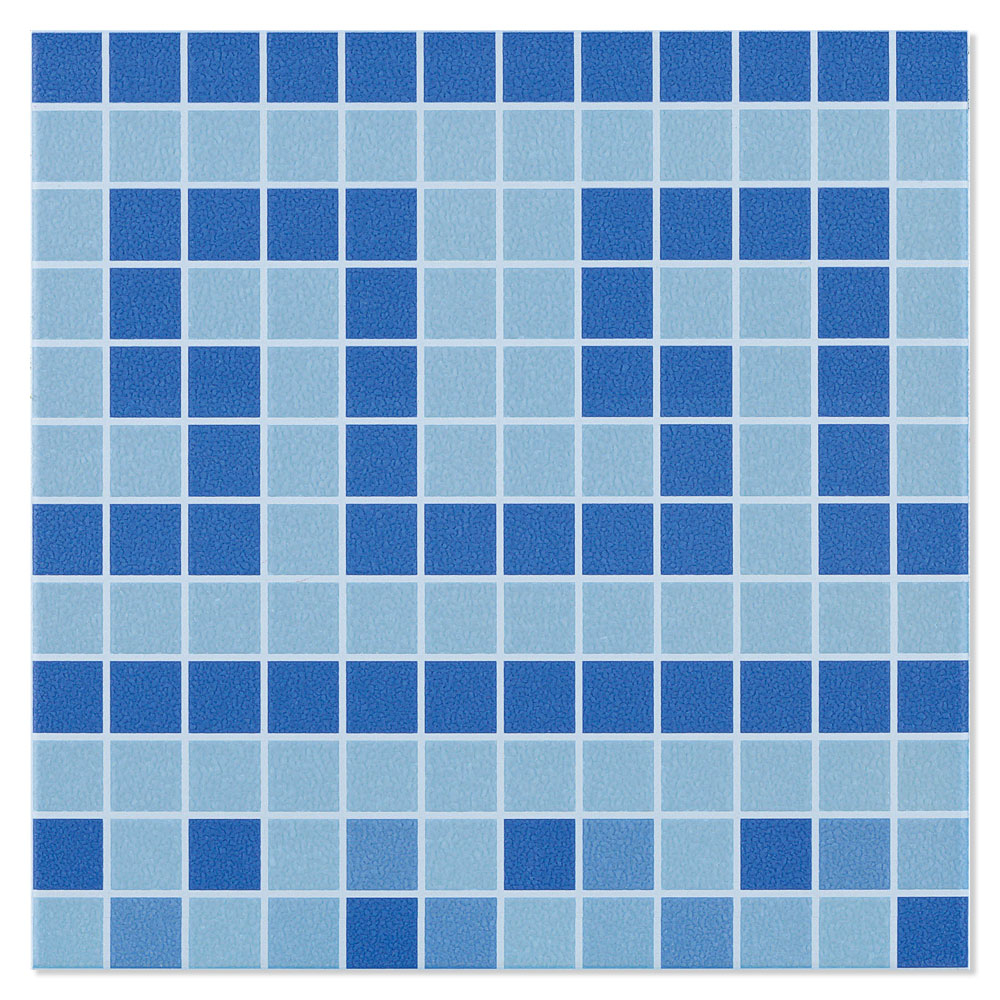 Dekor Klinker Aqua Blå Blank 33x33 cm