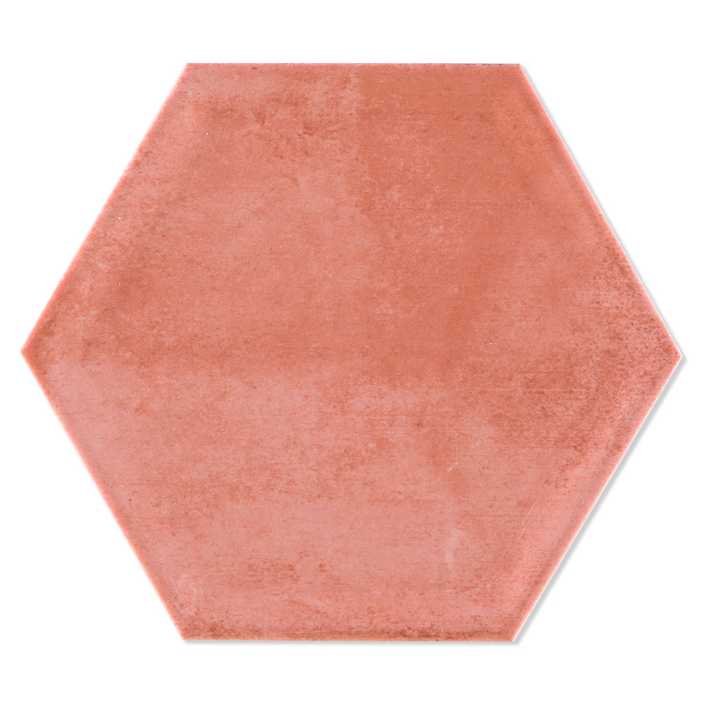Hexagon Klinker Licaso Röd Blank 20x23 cm