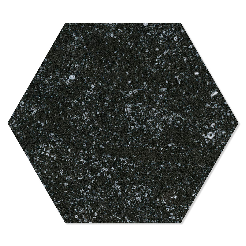 Hexagon Klinker Mons Black Svart 25x22 cm