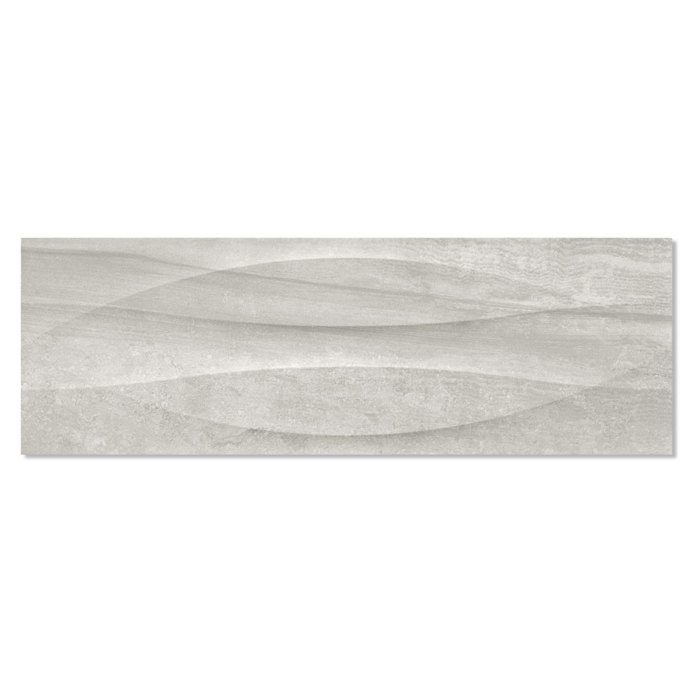 Kakel Litium Ljusgrå Blank-Relief 40x120 cm