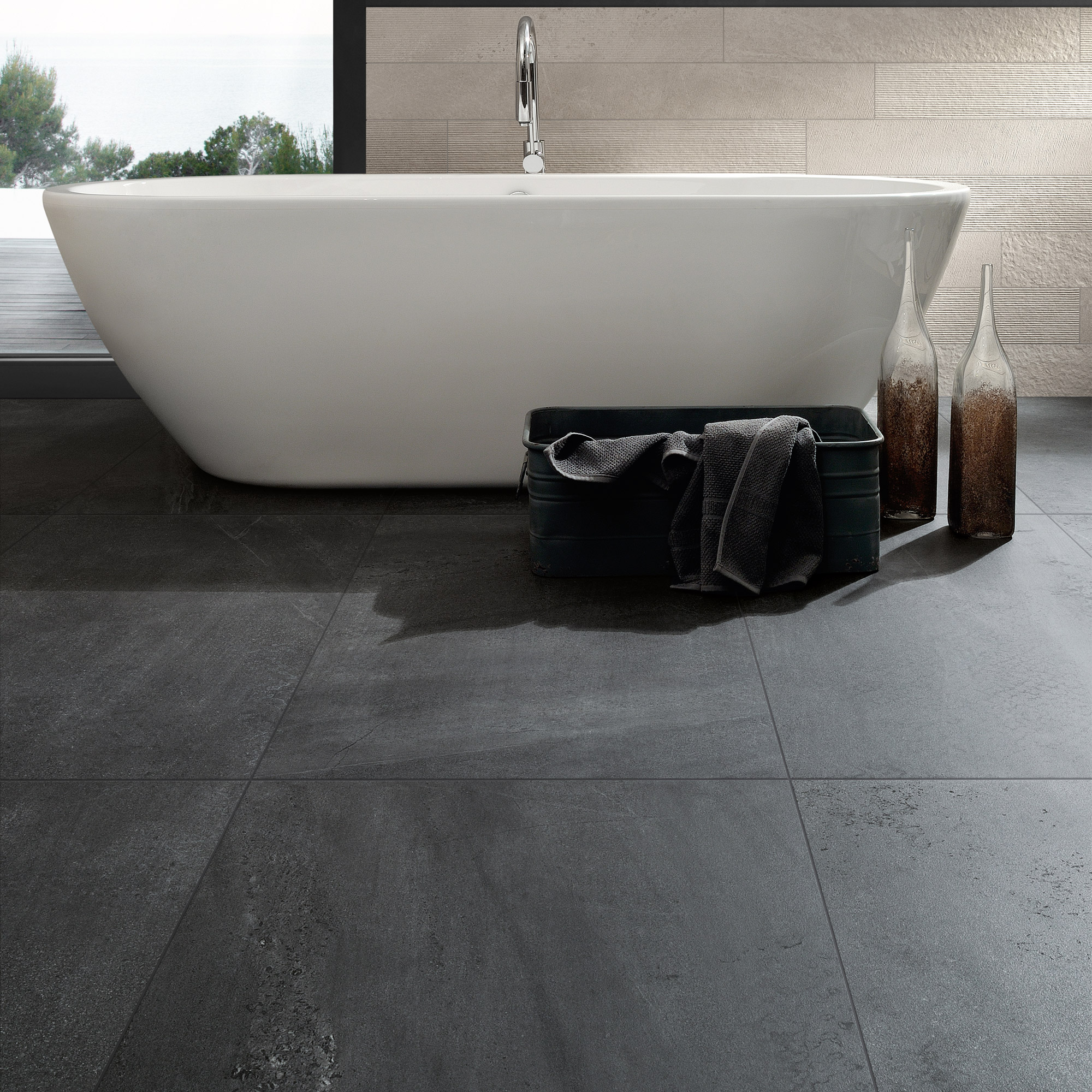 Klinker Coem Ceramiche Brit Stone Graphite 30x60 cm Matt