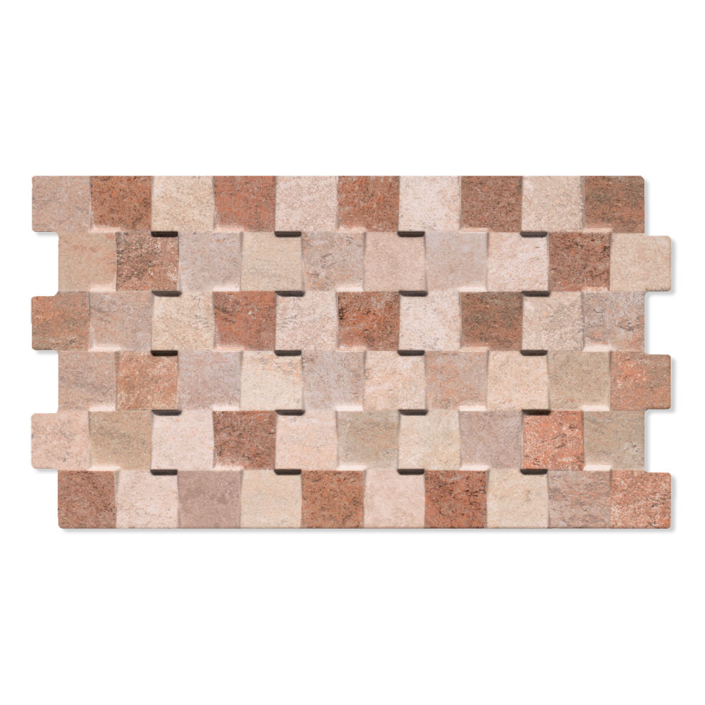 Klinker Kubik Beige-Brun 31x56 cm