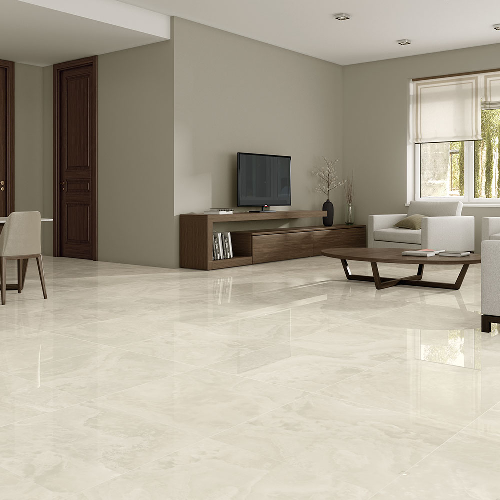 Klinker Lari Beige Blank-Polerad 75x75 cm