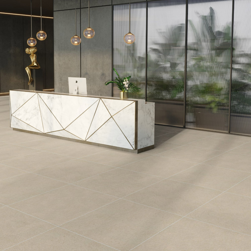 Klinker Techstone Beige R11 Matt 74x74 cm