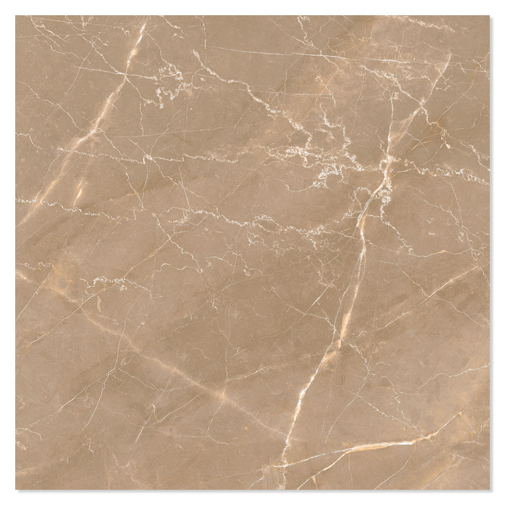Marmor Klinker Bottocino Ljusbrun Polerad 120x120 cm