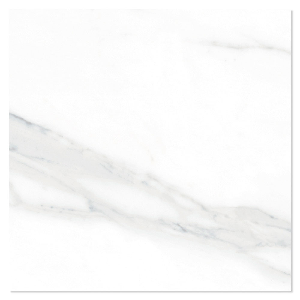 Marmor Klinker Florens Carrara Vit Polerad 75x75 cm