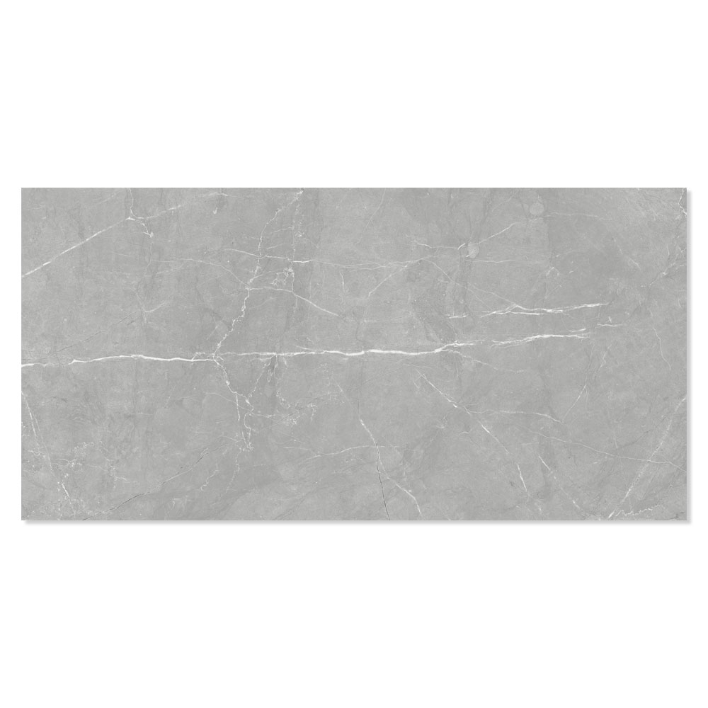Marmor Klinker Leto Ljusgrå Blank-Polerad Rak 60x120 cm