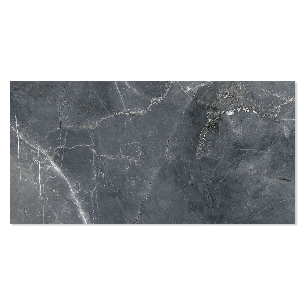 Marmor Klinker Marbella Mörkgrå Blank 60x120 cm