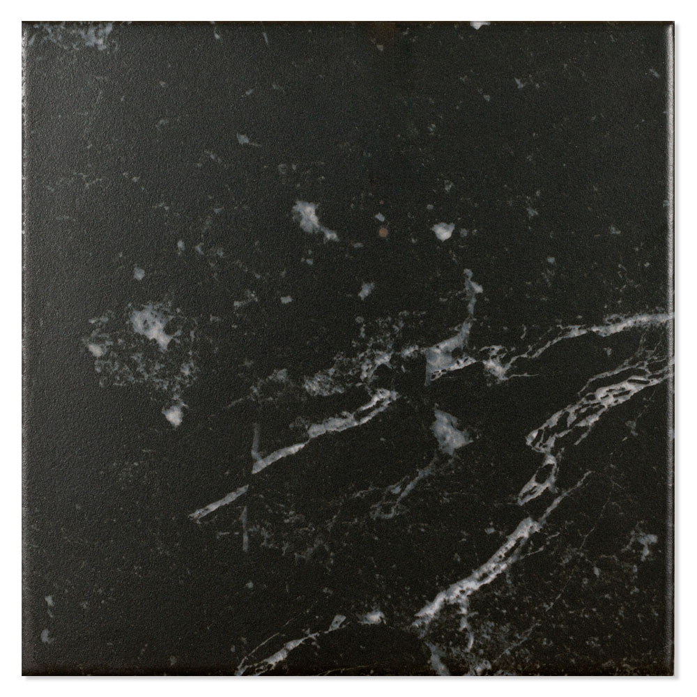Marmor Klinker Viktoriano Svart Matt 15x15 cm