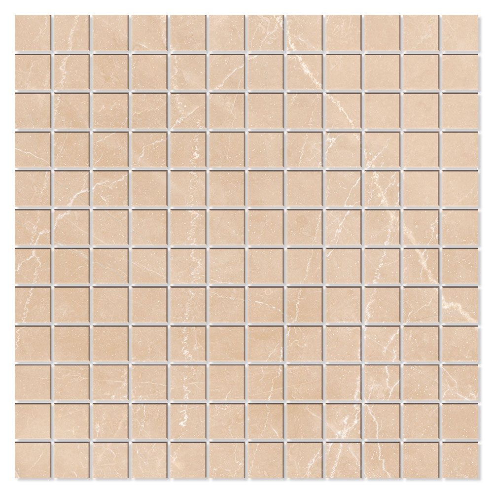 Marmor Mosaik Klinker Bottocino Beige Matt 30x30
