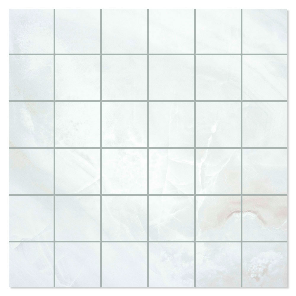 Marmor Mosaik Klinker Diva Ljusgrå Satin 30x30