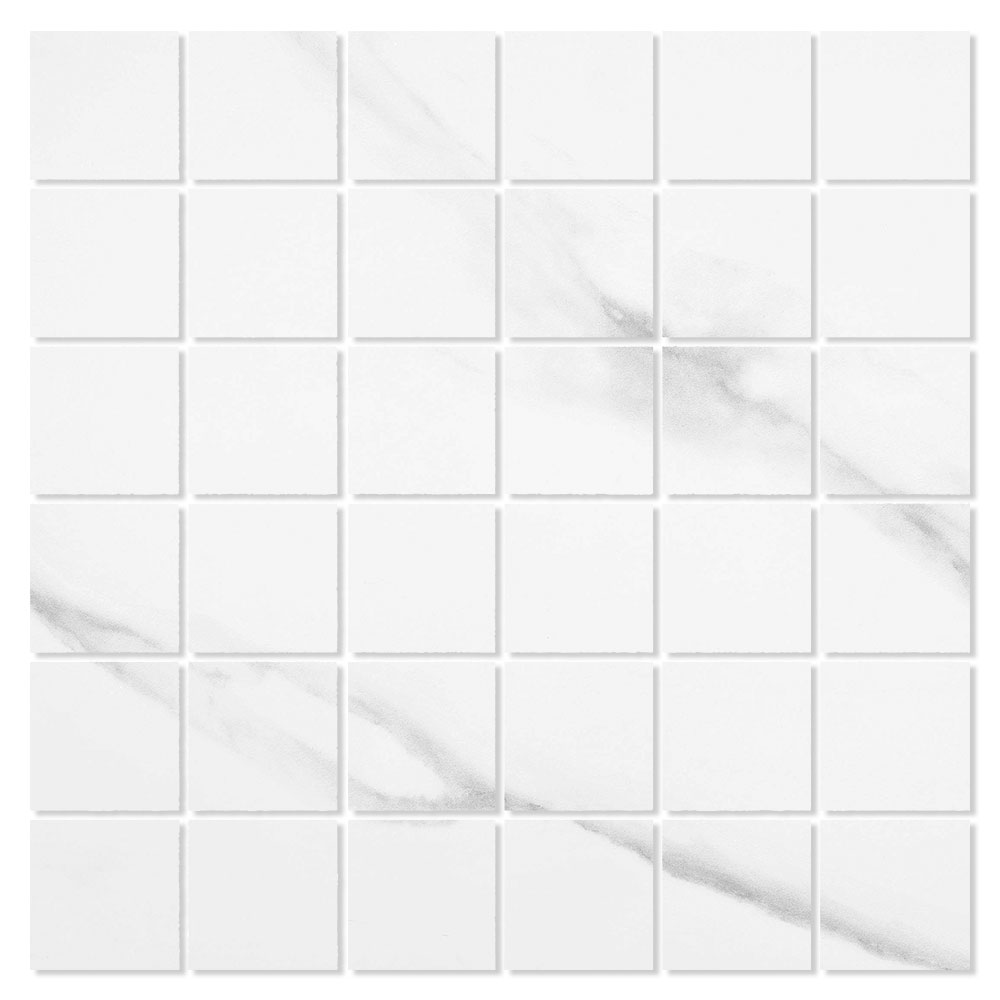 Marmor Mosaik Klinker Duomo Vit Matt 30x30