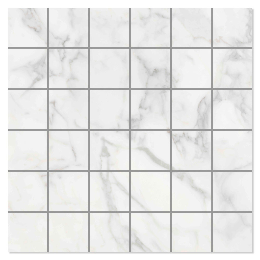 Marmor Mosaik Klinker Lilac Vit Blank 30x30