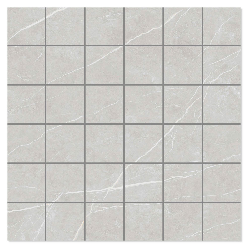 Marmor Mosaik Klinker Prestige Ljusgrå Matt 30x30