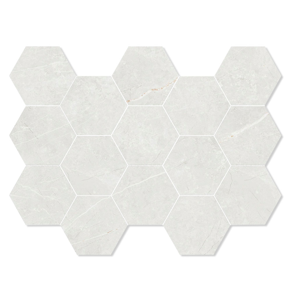Marmor Mosaik Klinker Prestige Vit Matt 33x23 cm
