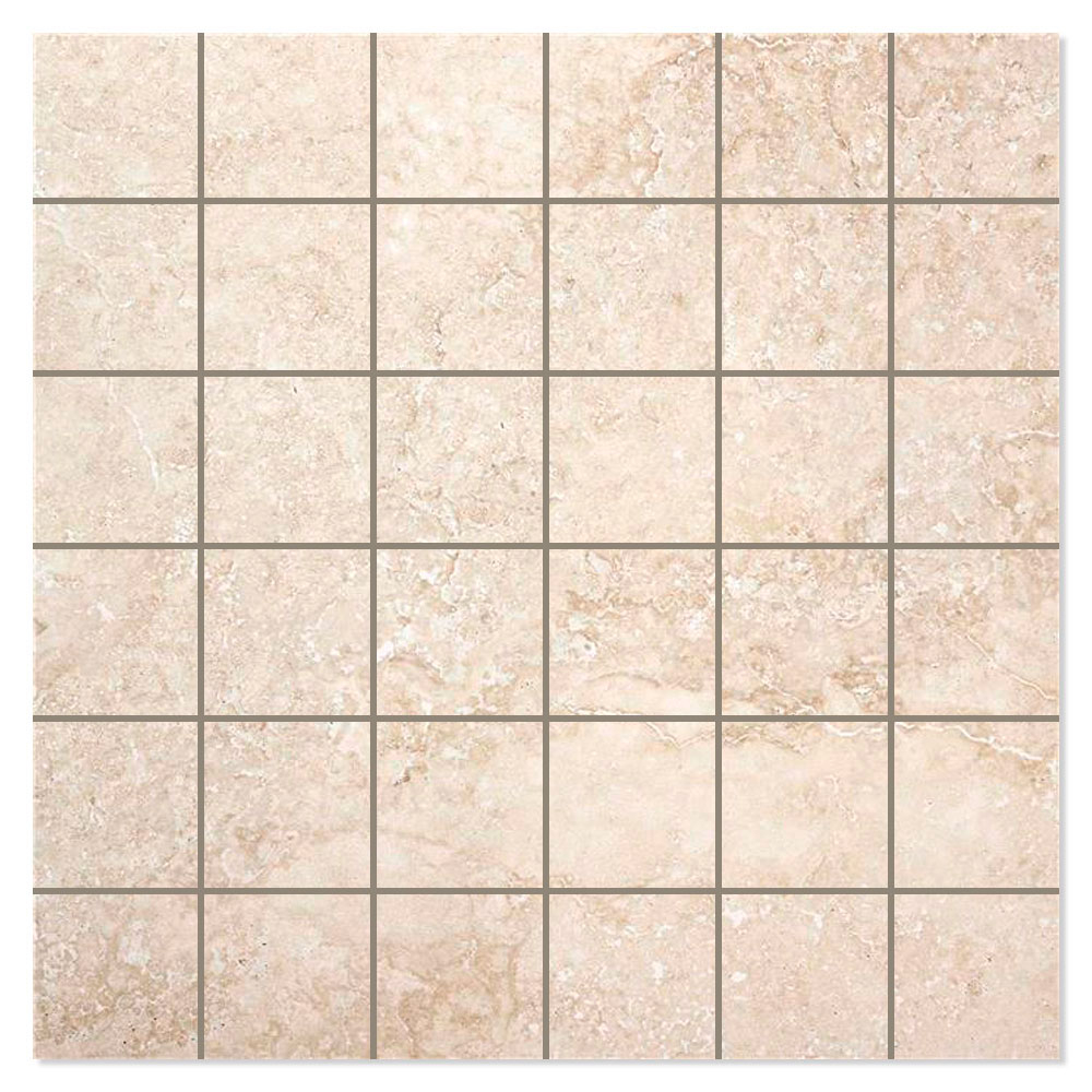 Marmor Mosaik Klinker Rockstone Beige Matt 30x30