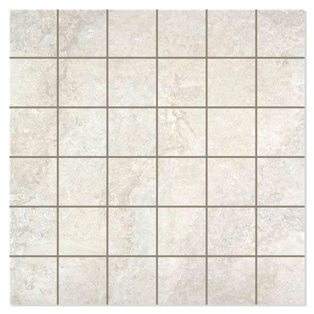 Marmor Mosaik Klinker Rockstone Ljusgrå Matt 30x30