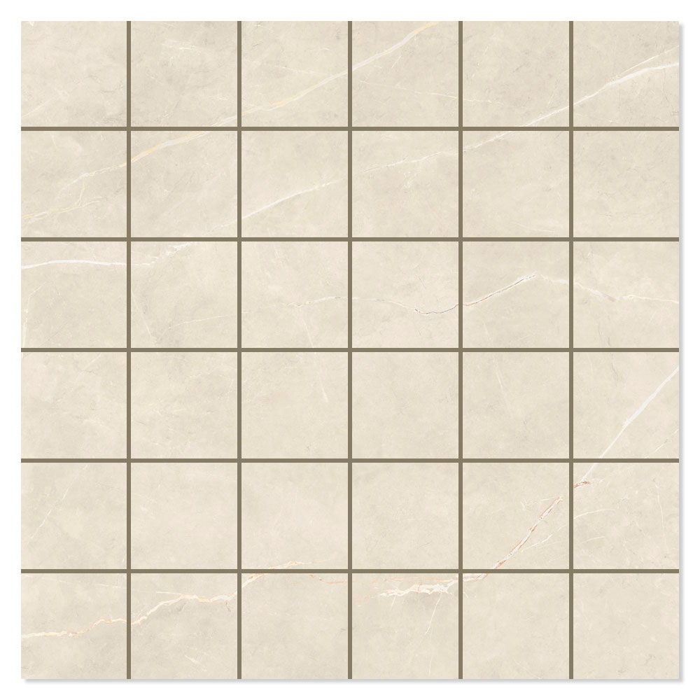 Marmor Mosaik Klinker Royal Beige Polerad 30x30