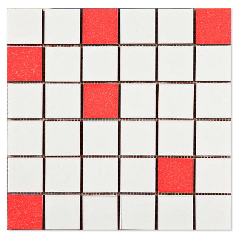 Mosaik Klinker Amelia Röd Blank 32x32
