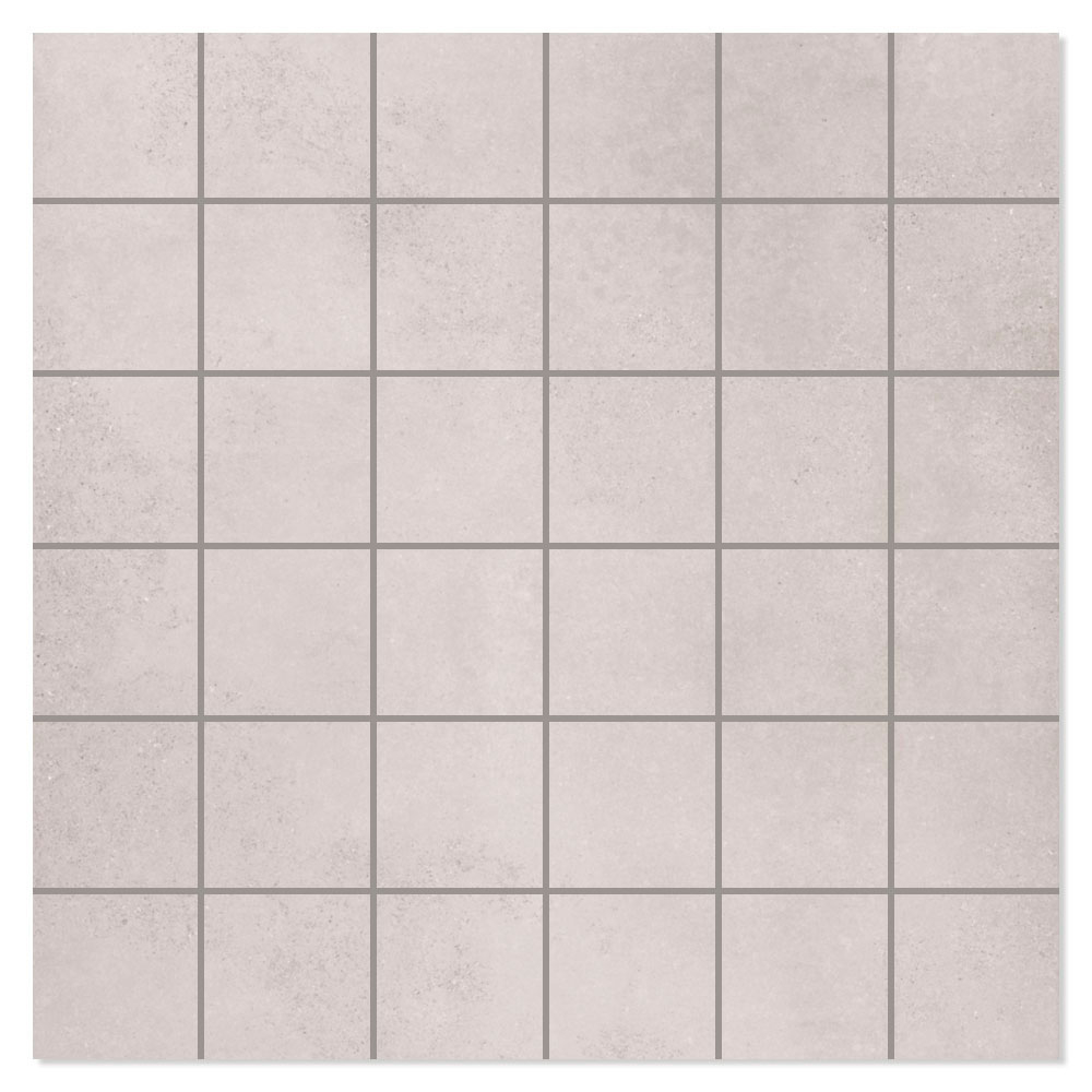 Mosaik Klinker Belite Ljusgrå Blank-Polerad Rak 30x30