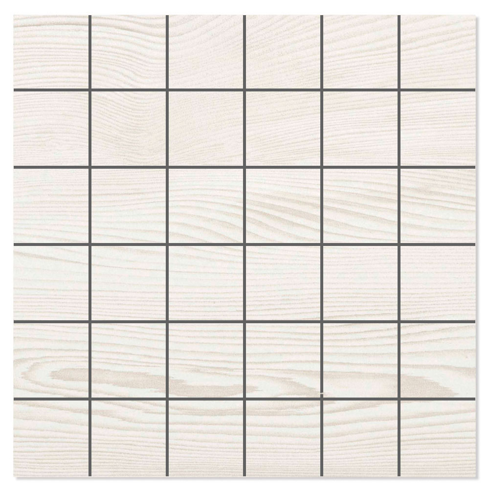 Mosaik Träklinker Coolwood Ljusgrå Matt 30x30
