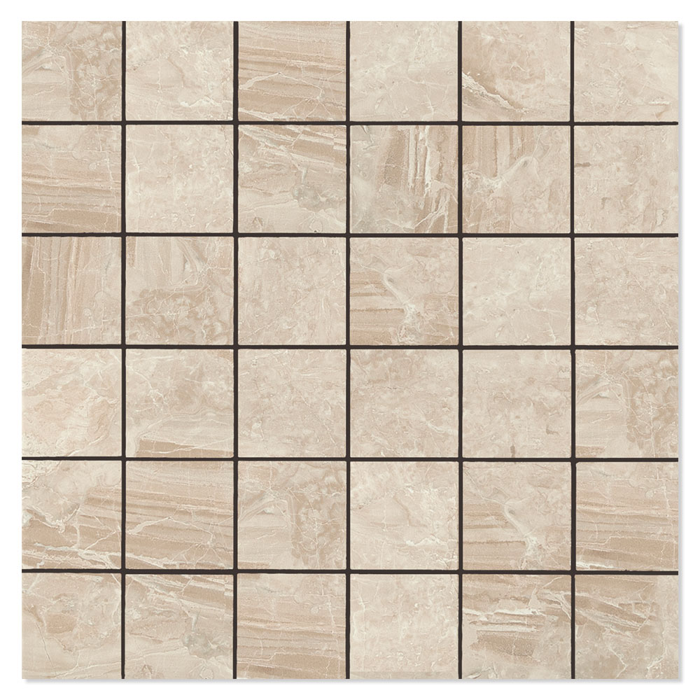 Marmor Mosaik Kakel Rhodes Beige Blank 30x30