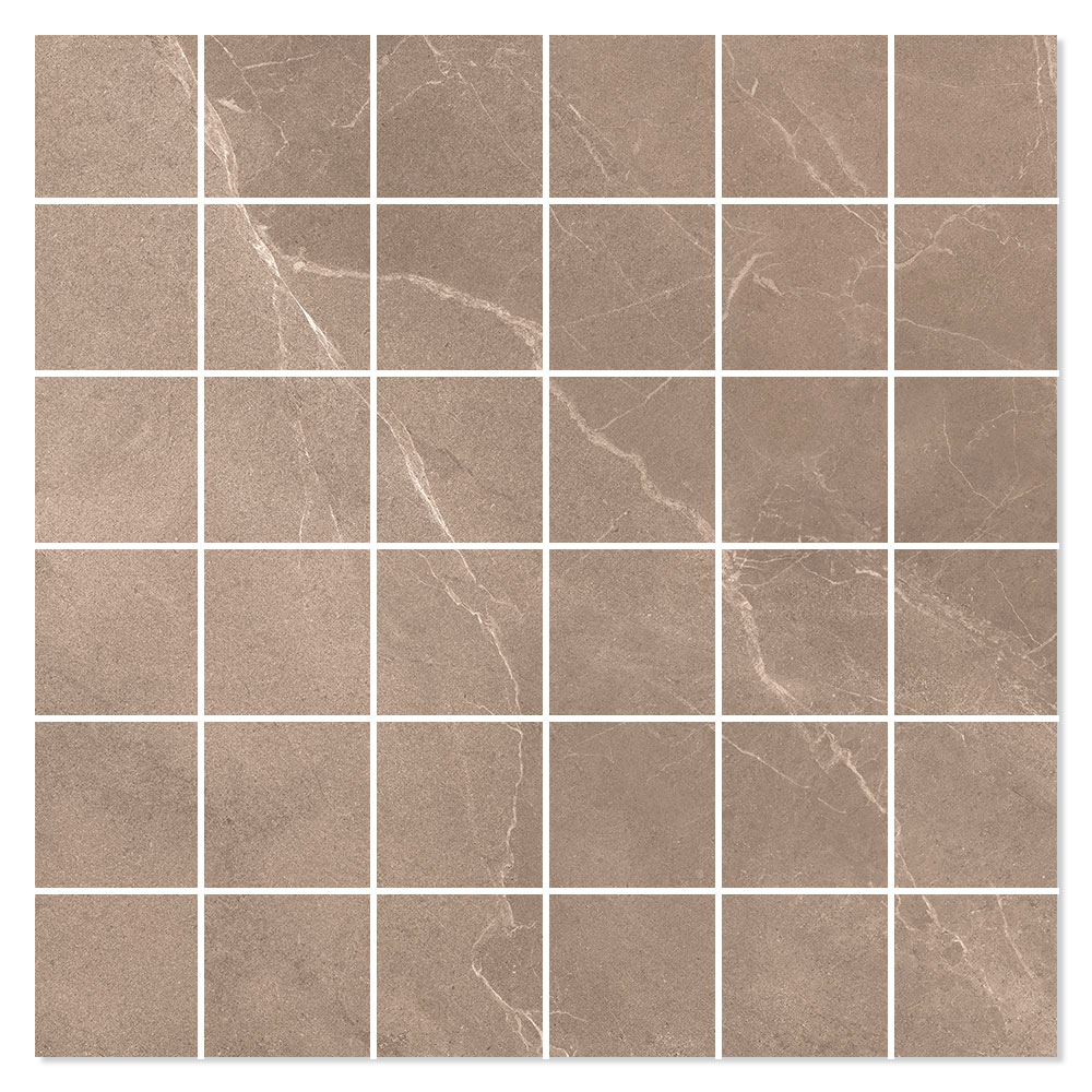 Marmor Mosaik Klinker Olympos Brun Polerad 30x30