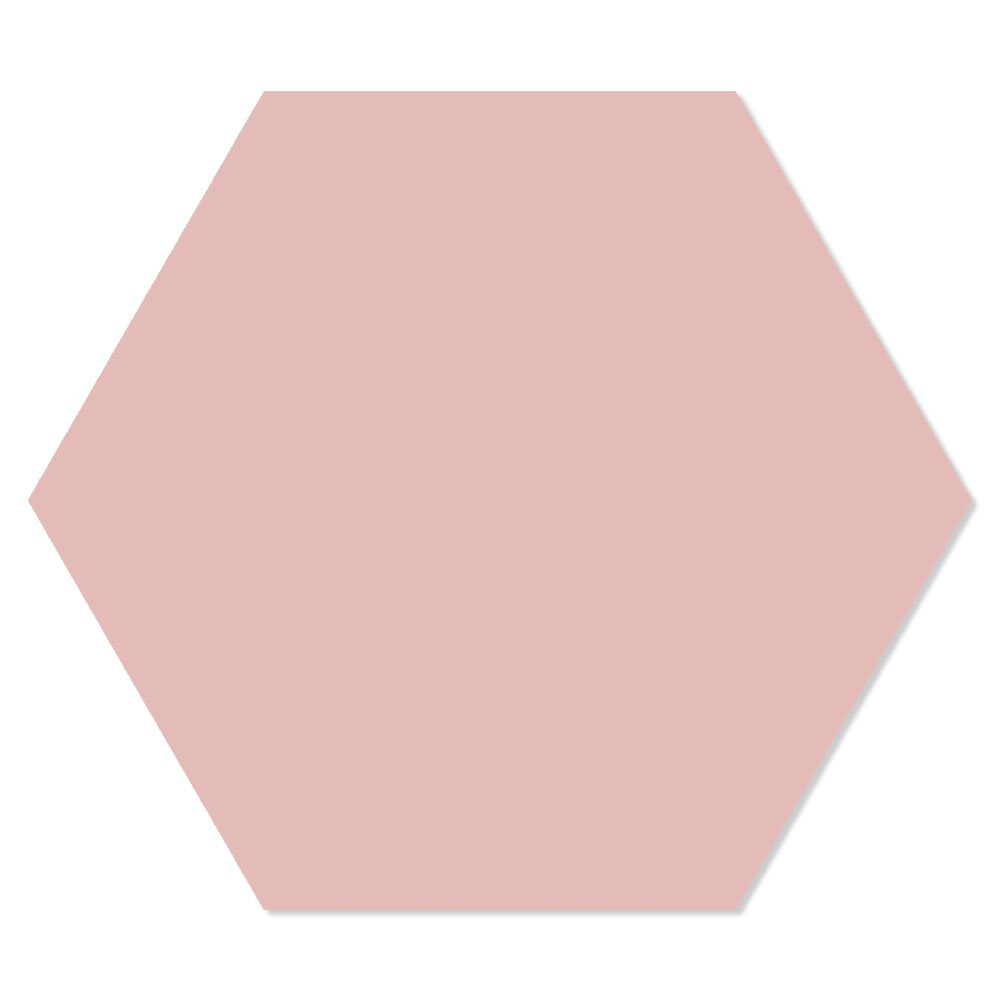 Hexagon Klinker Minimalist Rosa 25x22 cm
